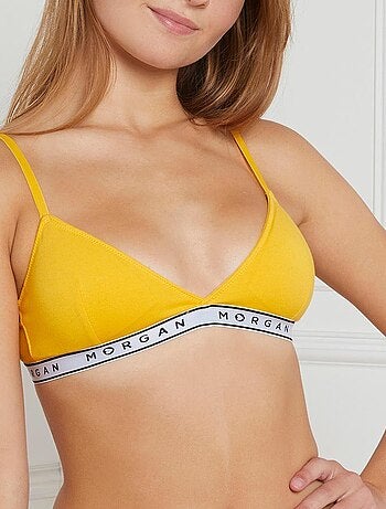 Soutien-gorge triangle coques amovibles en coton ISA - Morgan Junior