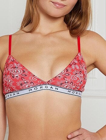 Soutien-gorge triangle coques amovibles en coton ISA - Morgan Junior