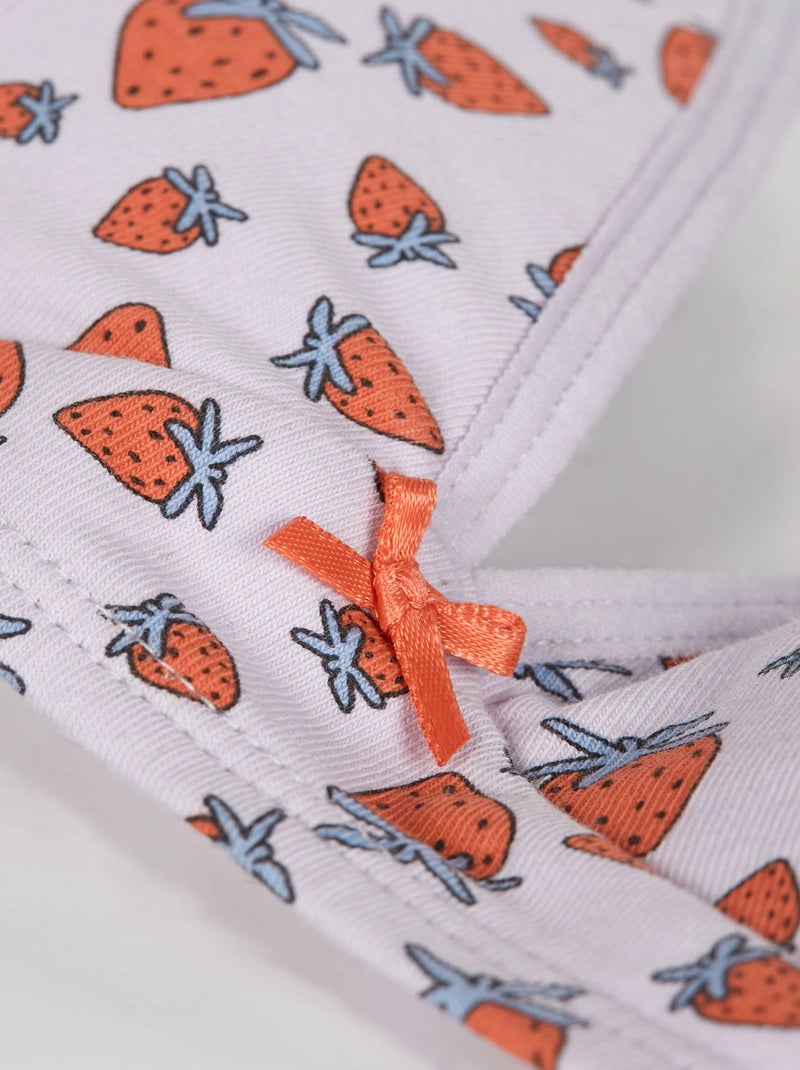 Soutien-gorge triangle coton stretch sans armature Les Pockets Rouge - Kiabi