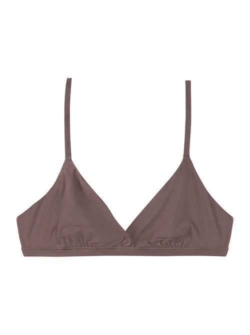 Soutien-gorge triangle croisé sans armatures femme Easy Seconde Peau Athena - Kiabi