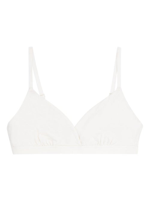 Soutien-gorge triangle croisé sans armatures femme Easy Seconde Peau Athena - Kiabi