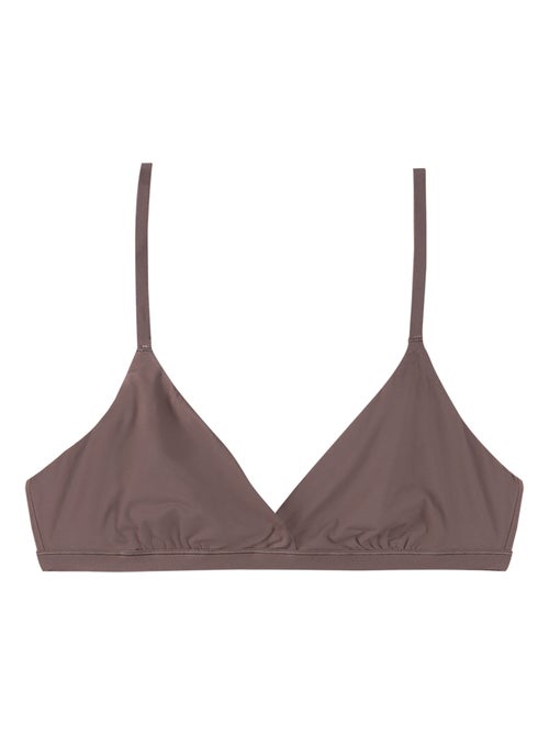 Soutien-gorge triangle croisé sans armatures femme Easy Seconde Peau Athena - Kiabi