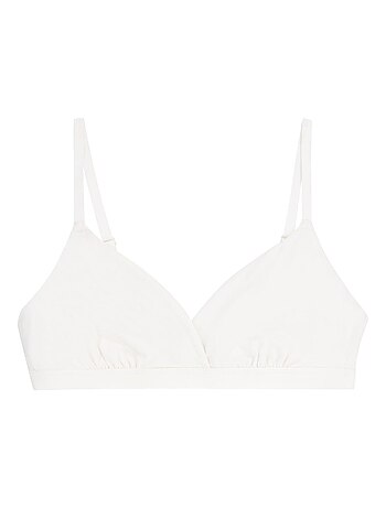 Soutien-gorge triangle croisé sans armatures femme Easy Seconde Peau