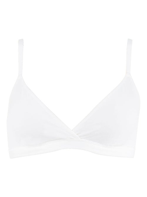 Soutien-gorge triangle croisé sans armatures femme Easy Seconde Peau - Kiabi