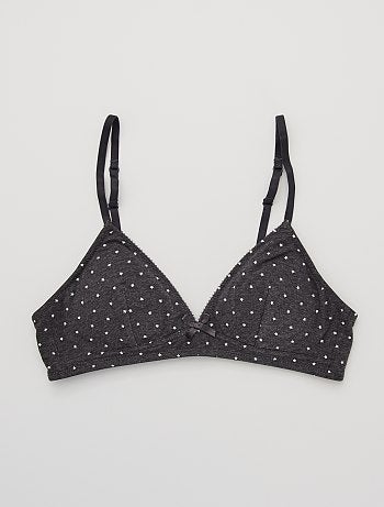 Soutien-gorge triangle en coton
