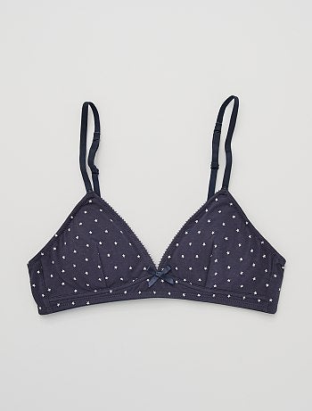 Soutien-gorge triangle en coton