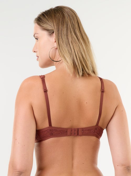 Soutien-gorge triangle en dentelle ajourée - Kiabi Soutien-gorge triangle en dentelle ajourée - Kiabi