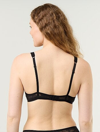 Soutien-gorge triangle en dentelle ajourée