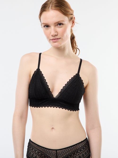Soutien-gorge triangle en dentelle - Kiabi