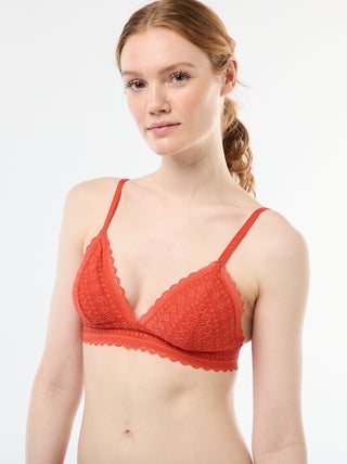 Soutien-gorge triangle en dentelle