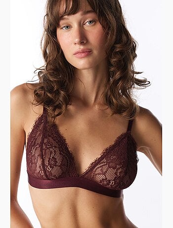Soutien-gorge triangle en dentelle penti