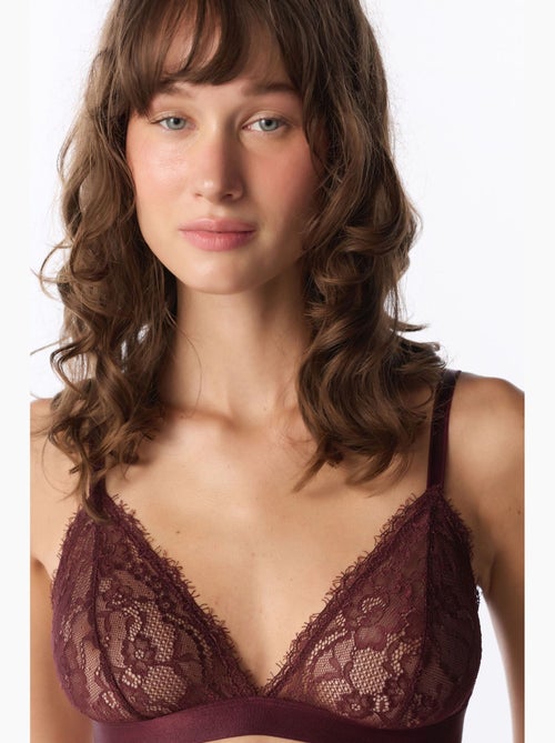 Soutien-gorge triangle en dentelle penti - Kiabi
