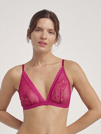 Soutien-gorge triangle en dentelle Romance
