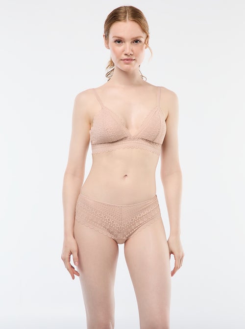 Soutien-gorge triangle en dentelle - Kiabi