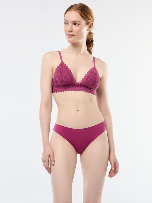 Soutien-gorge triangle en dentelle - Kiabi
