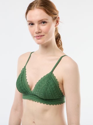 Soutien-gorge triangle en dentelle