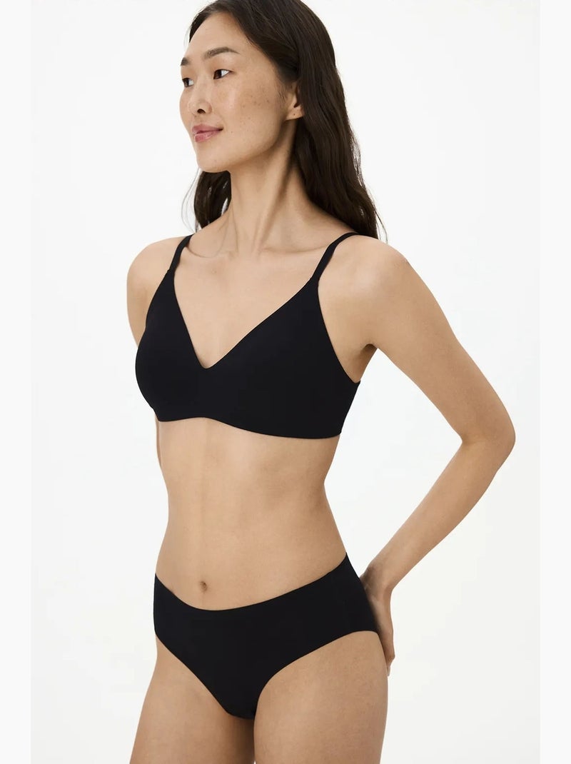 Soutien-gorge triangle fit femme penti Noir - Kiabi