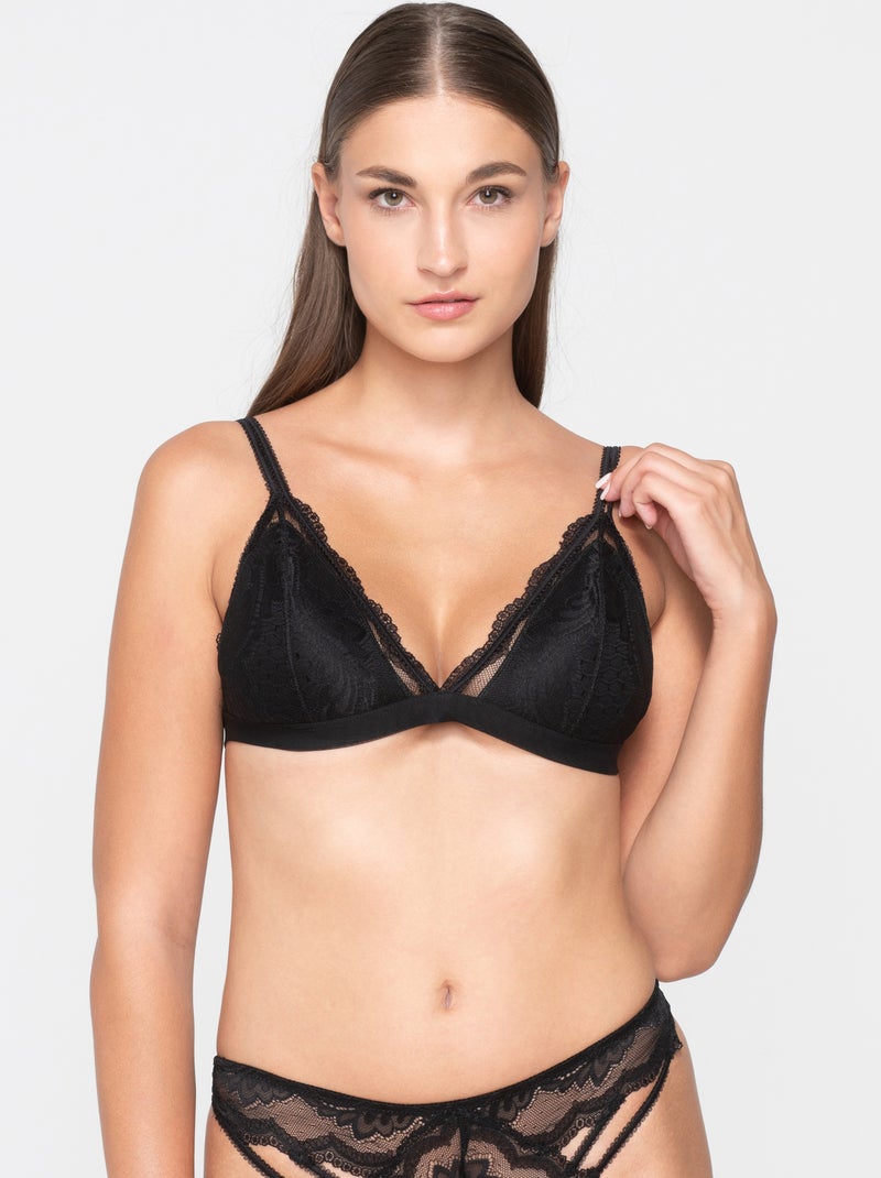 Soutien-gorge triangle JOLIE Noir - Kiabi