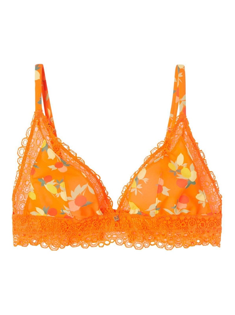 Soutien-gorge triangle NOUMEA - Camille Cerf & Pomm'Poire Orange - Kiabi