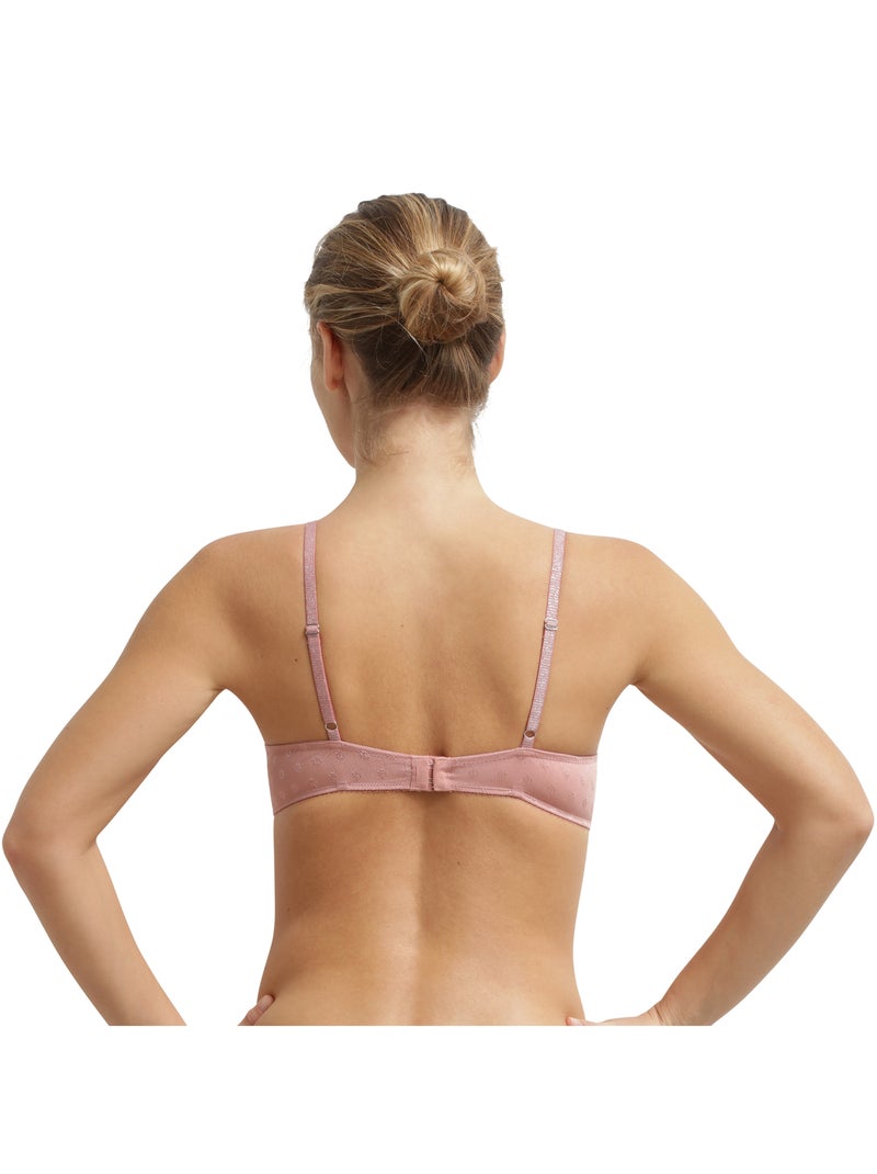 Soutien-gorge triangle paddé sans armatures Cosy Time Rose clair - Kiabi