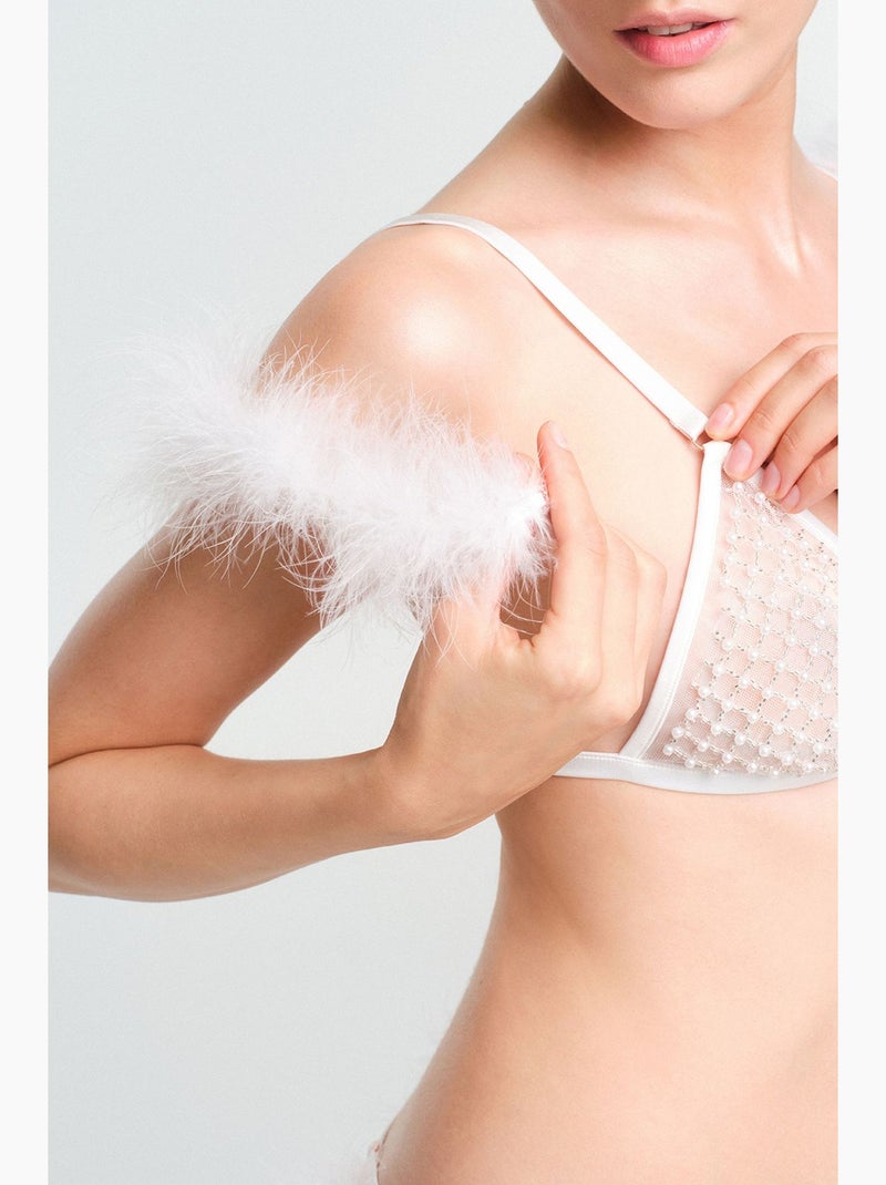 Soutien-gorge triangle pelia cassé penti Blanc cassé - Kiabi