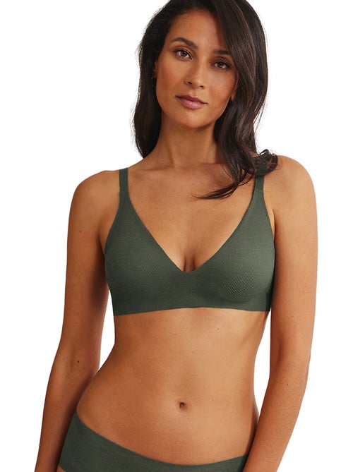 Soutien-gorge triangle préformé plongeant coques amovibles ONE - Kiabi