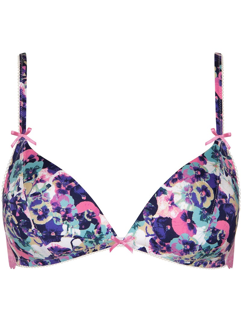 Soutien-gorge triangle préformé sans armatures Kimberly Violet - Kiabi