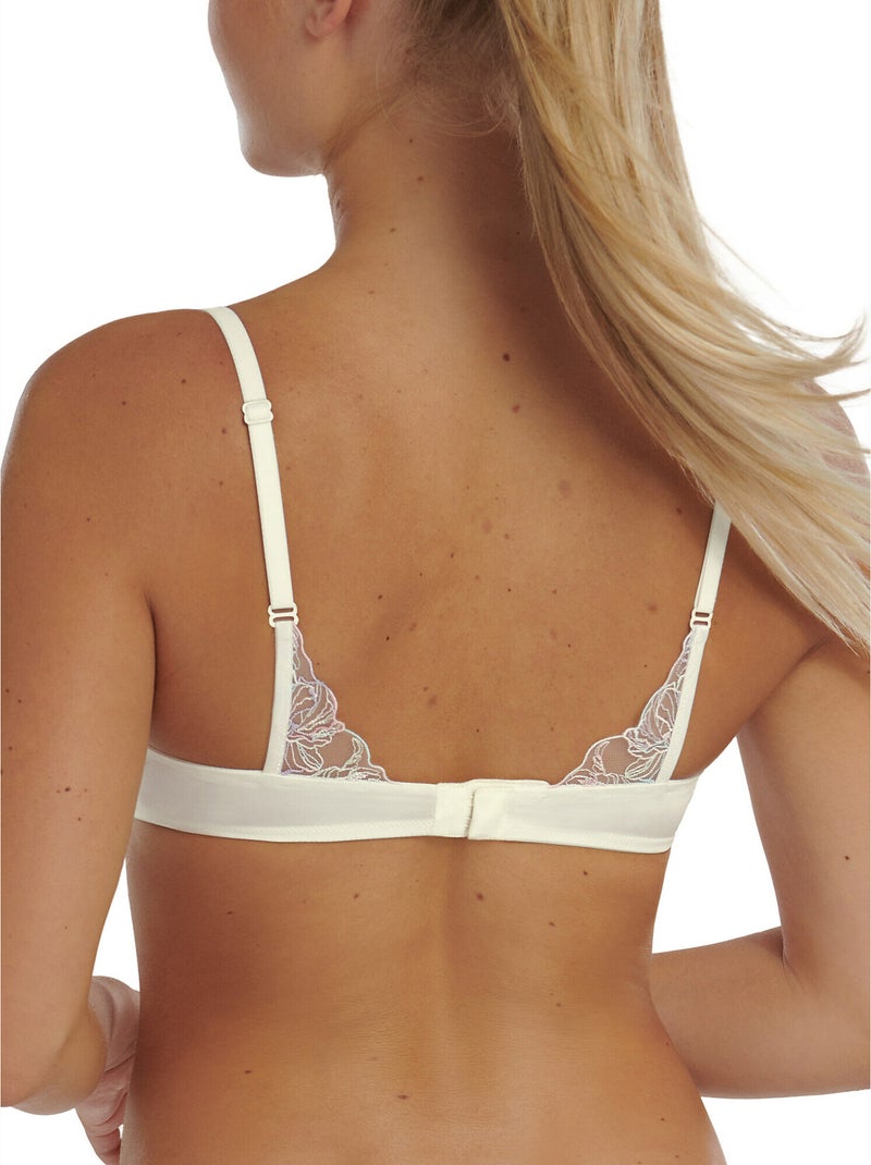 Soutien-gorge triangle préformé sans armatures Liv Mariage Ecru - Kiabi