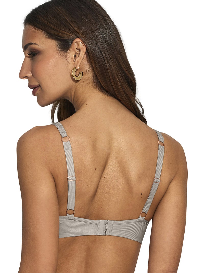 Soutien-gorge triangle préformé sans armatures One Beige - Kiabi