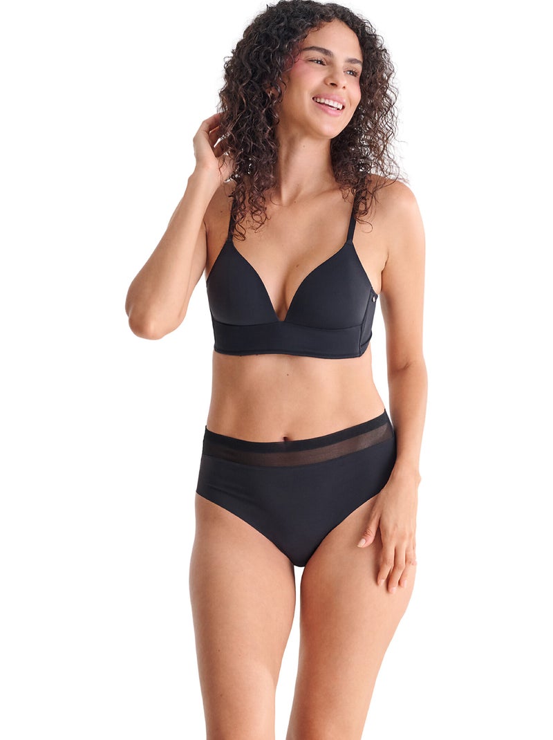 Soutien-gorge triangle préformé sans armatures SIA Noir - Kiabi