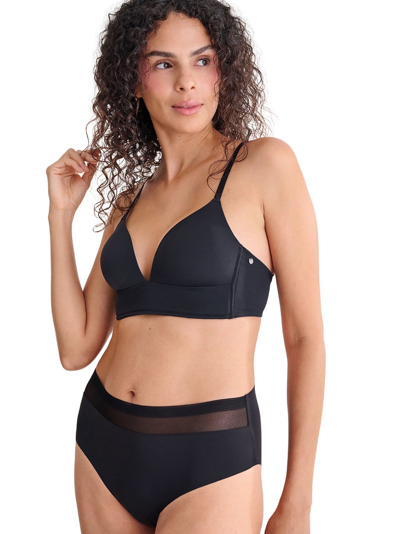 Soutien-gorge triangle préformé sans armatures SIA Noir - Kiabi