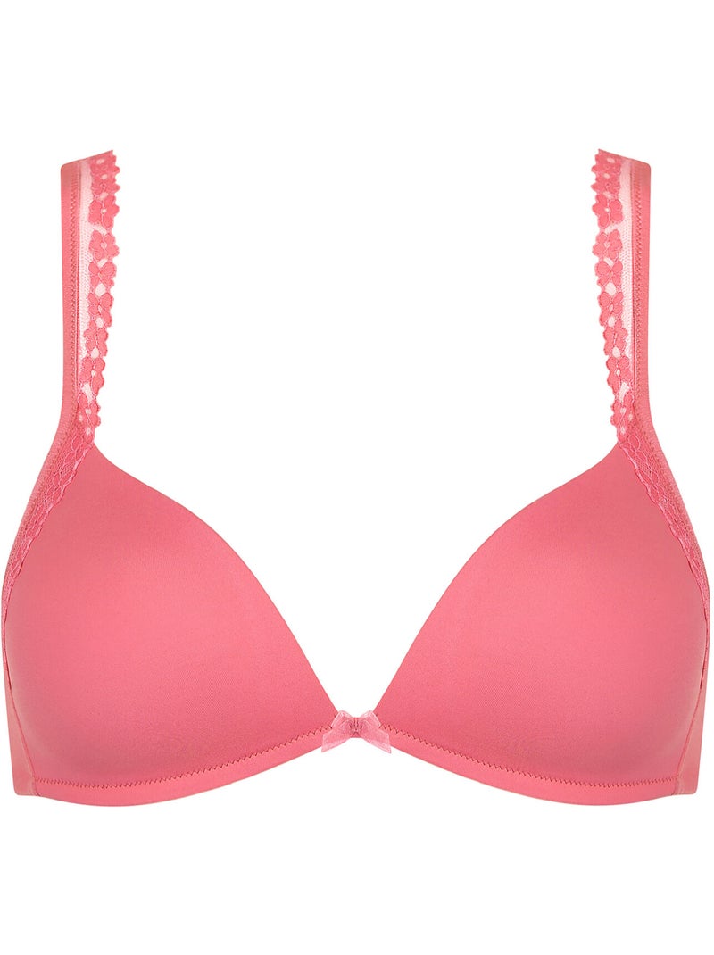 Soutien-gorge triangle préformé sans armatures SUNSET Rose - Kiabi
