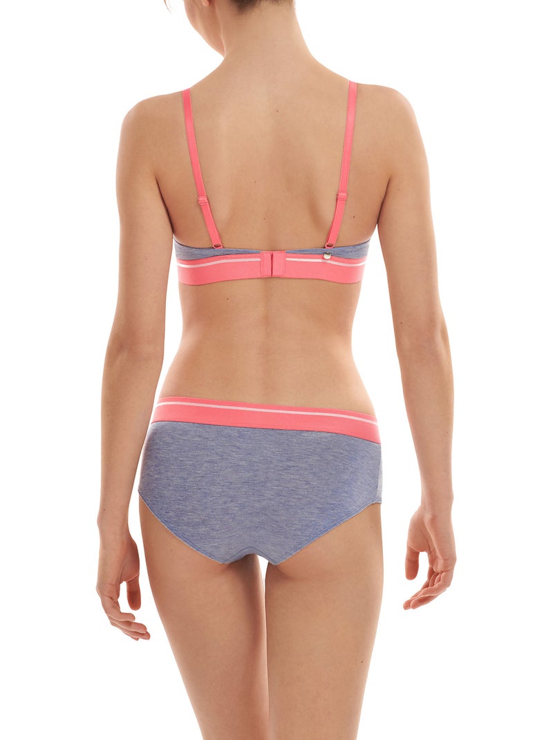 Soutien-gorge triangle préformé sans armatures Youthful Violet - Kiabi