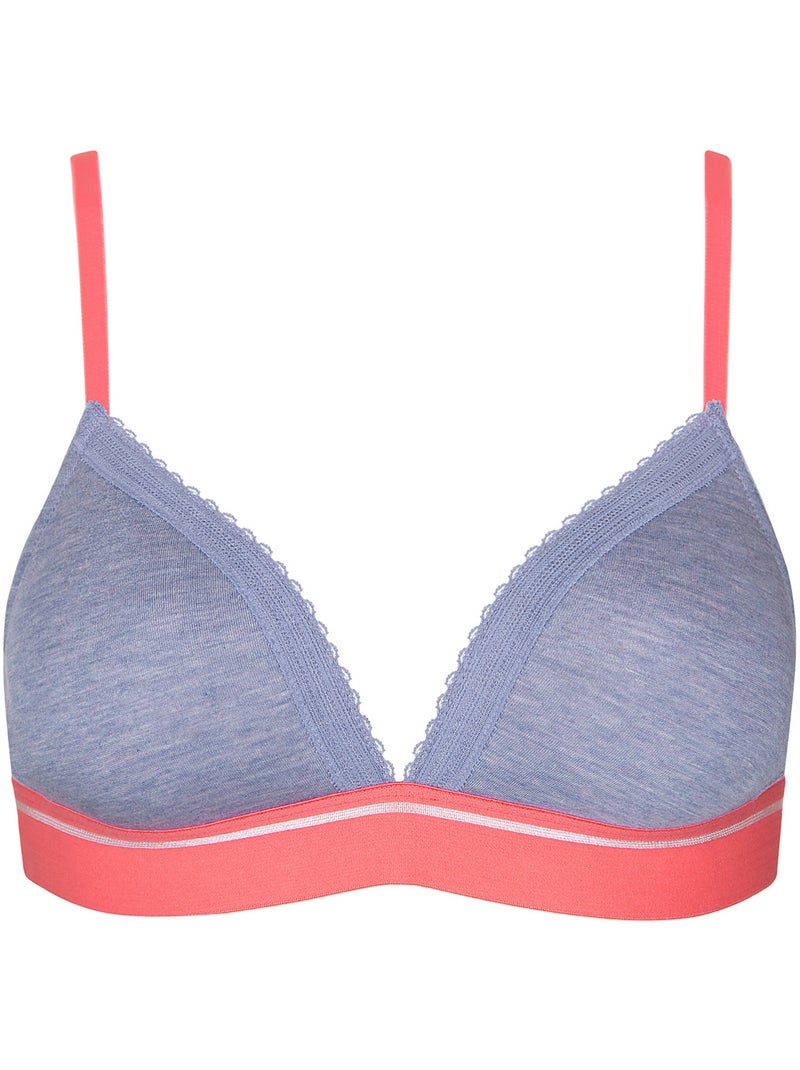 Soutien-gorge triangle préformé sans armatures Youthful Violet - Kiabi