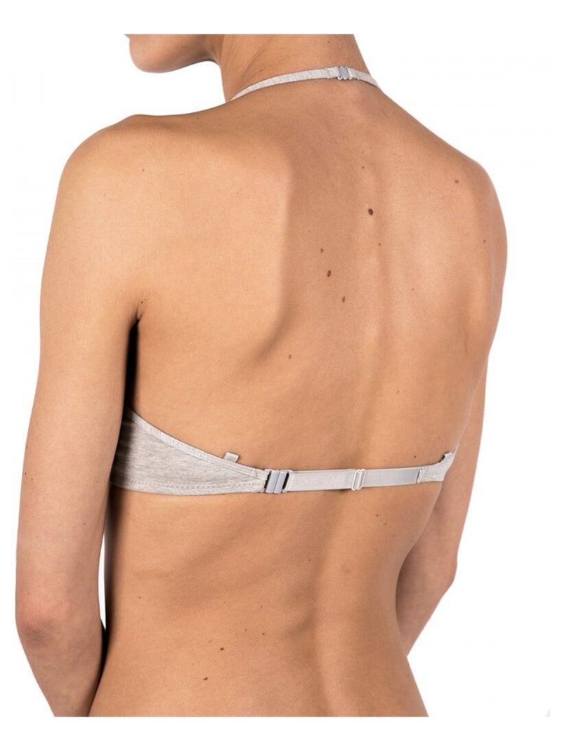 Soutien-gorge triangle push-up Gris - Kiabi
