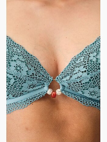 Soutien-gorge triangle rembourré à coussinets amovibles penti