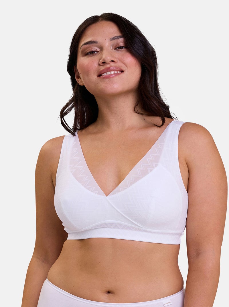 Soutien-gorge triangle Rêveuse Sans Complexe Blanc - Kiabi