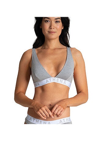 Soutien-gorge triangle sans armatures à coques amovibles femme Easy Color Athena