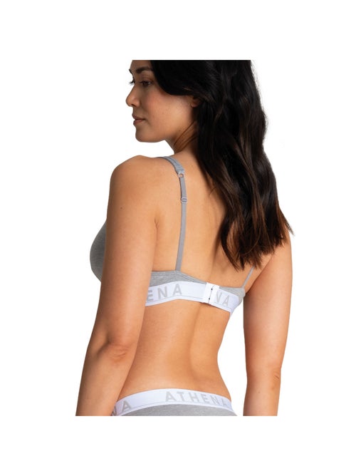 Soutien-gorge triangle sans armatures à coques amovibles femme Easy Color Athena - Kiabi