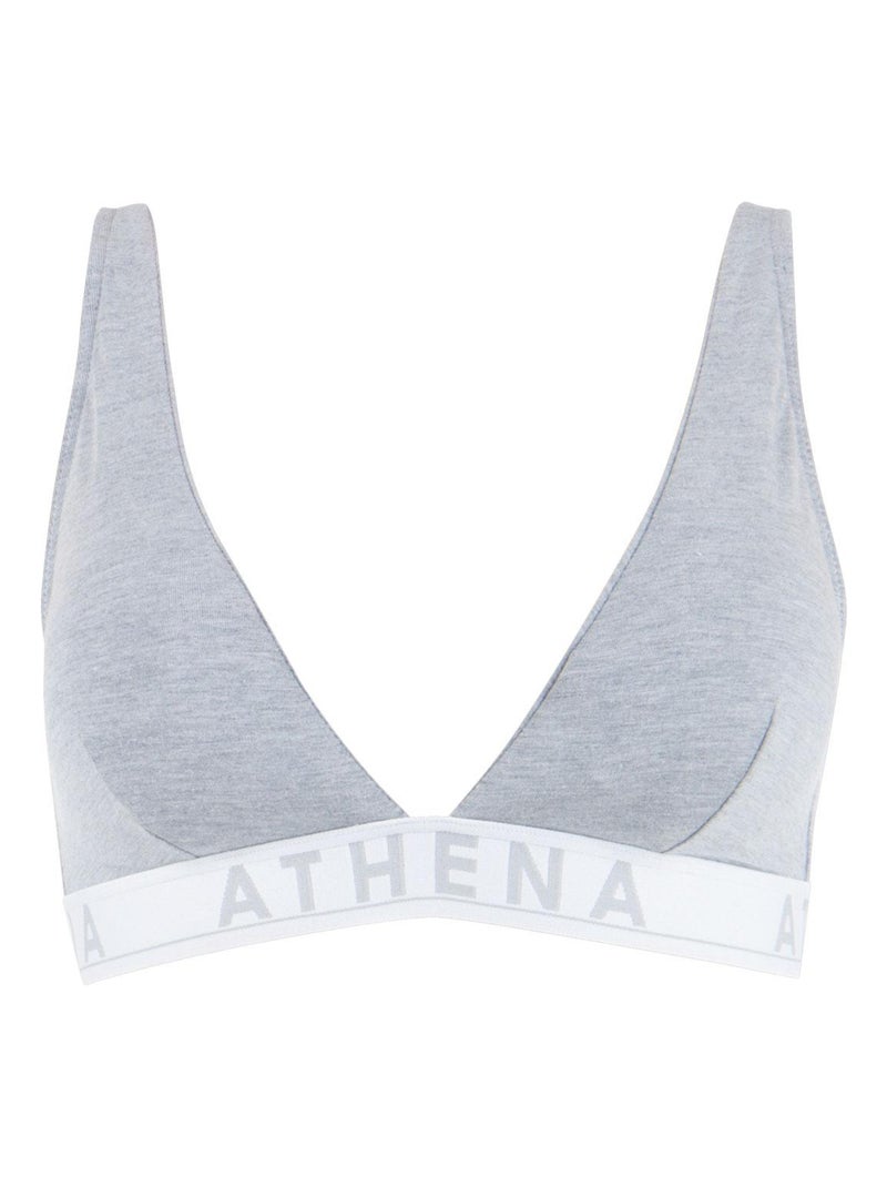 Soutien-gorge triangle sans armatures à coques amovibles femme Easy Color Gris chiné - Kiabi
