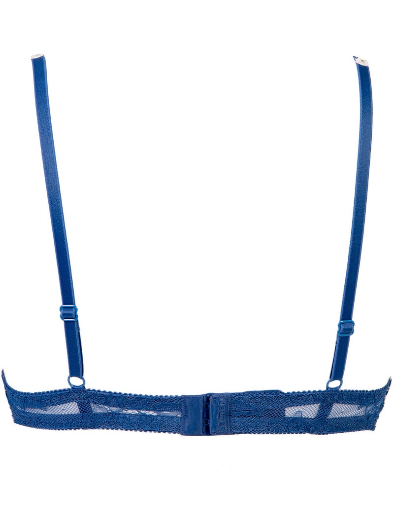 Soutien-gorge triangle sans armatures Chiara Bleu marine - Kiabi