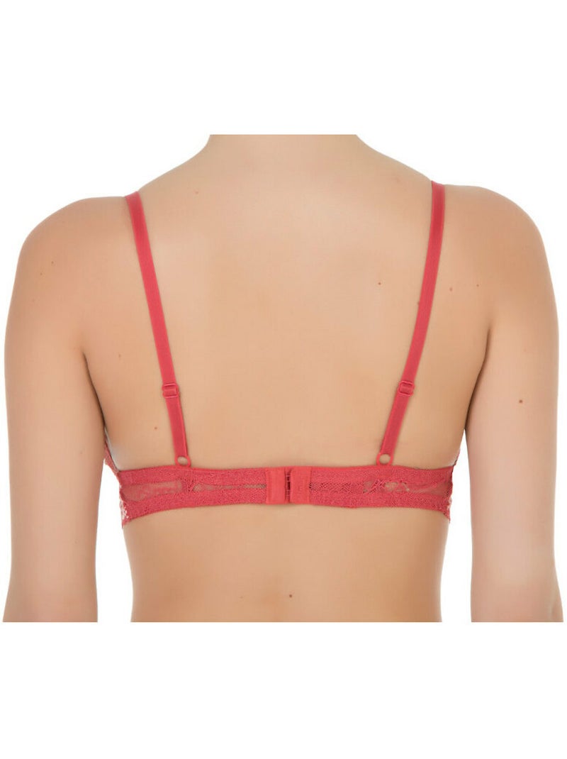 Soutien-gorge triangle sans armatures Chiara Rouge - Kiabi