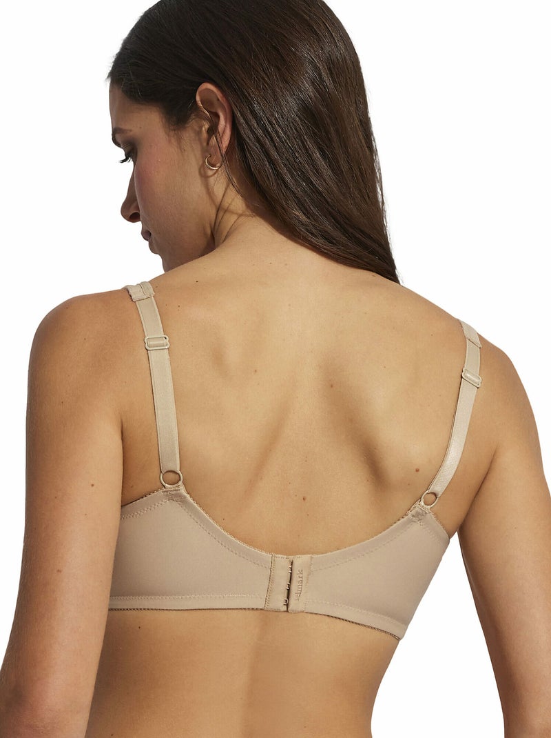 Soutien-gorge triangle sans armatures Curves Beige - Kiabi