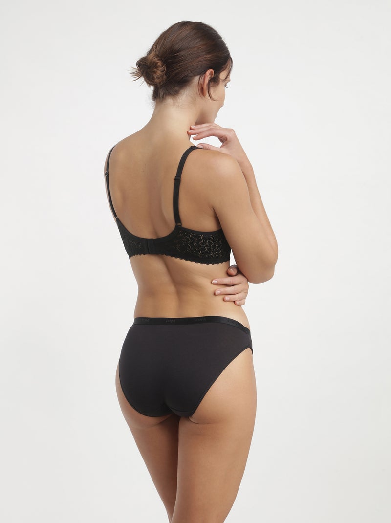 Soutien-gorge triangle sans armatures Daily Dentelle Noir - Kiabi