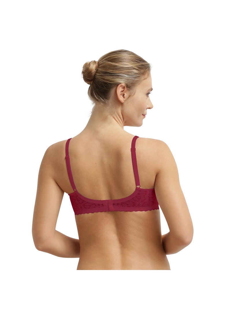 Soutien-gorge triangle sans armatures Daily Dentelle Rose fushia - Kiabi