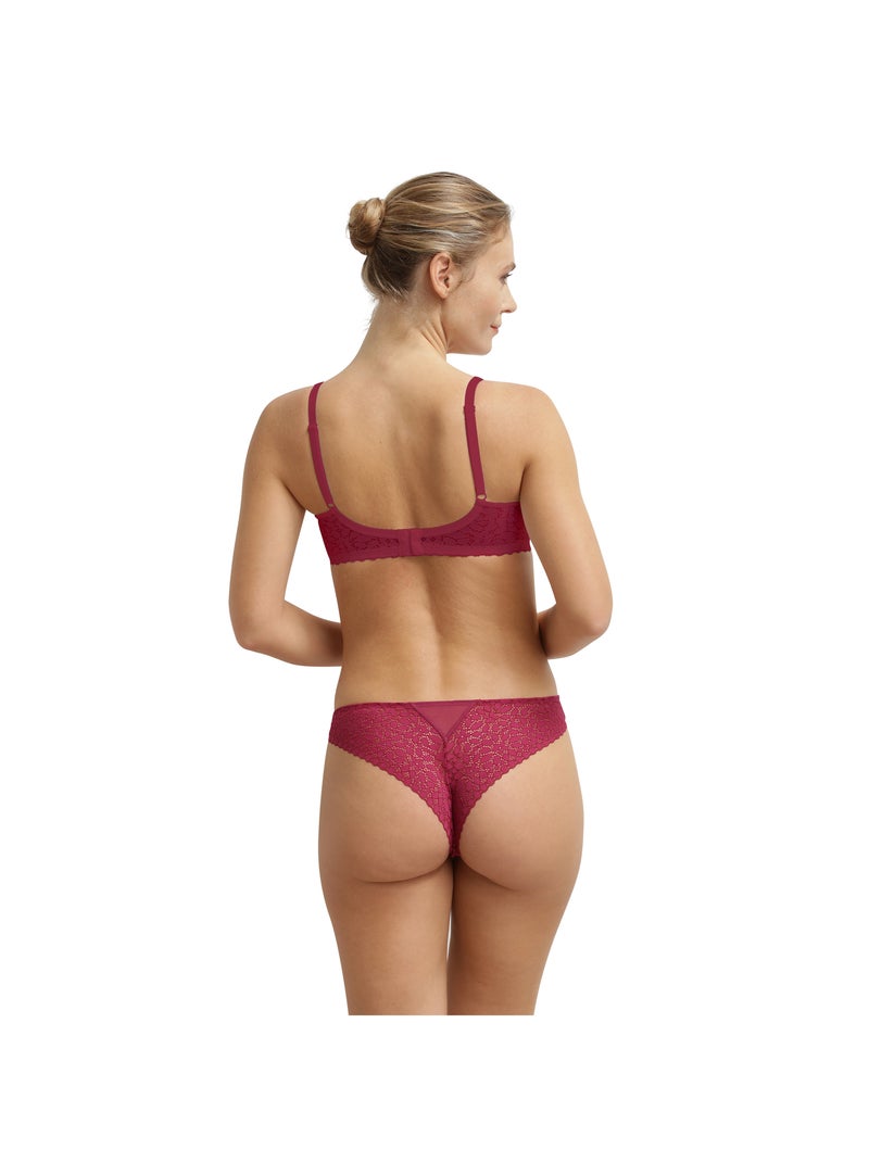Soutien-gorge triangle sans armatures Daily Dentelle Rose fushia - Kiabi