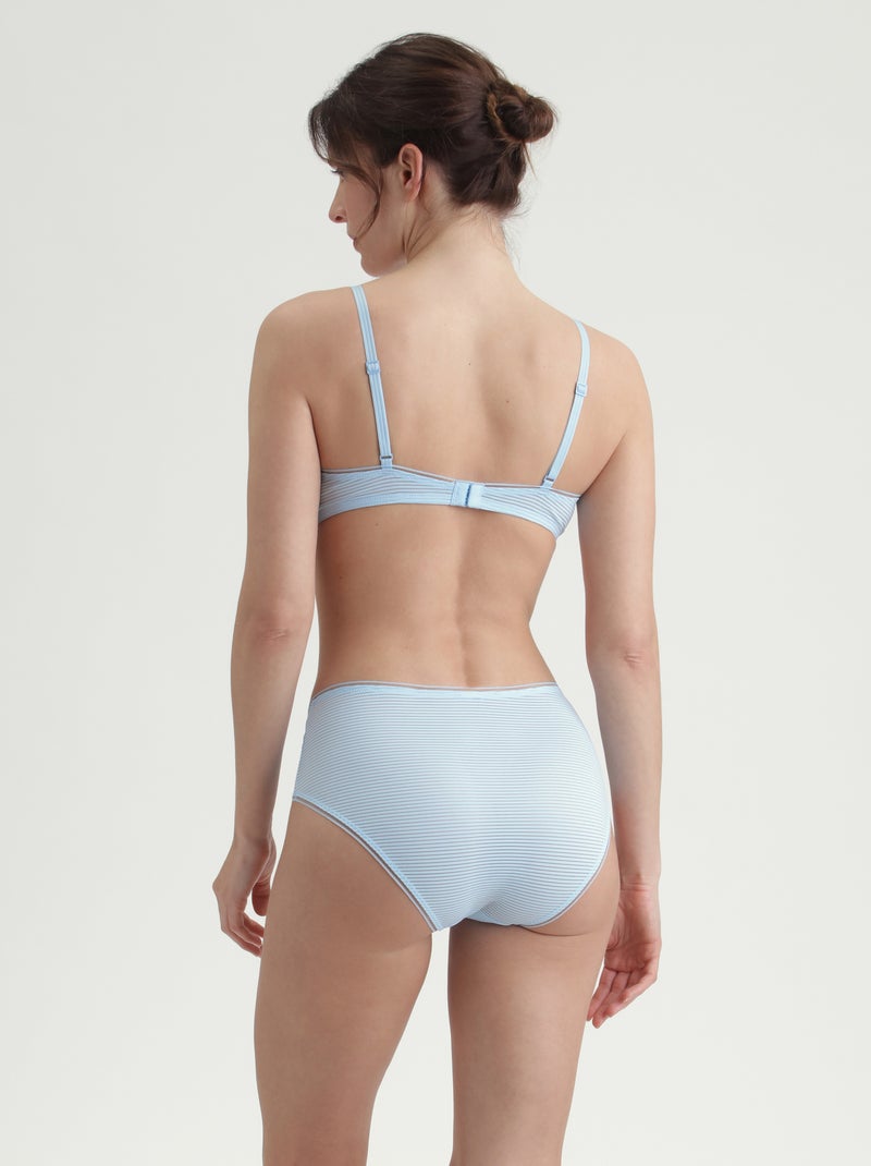Soutien-gorge triangle sans armatures Dim x Inès de La Fressange Bleu clair - Kiabi