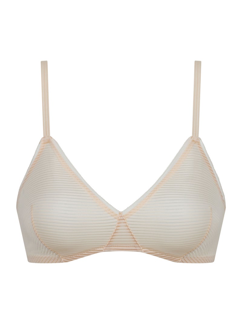 Soutien-gorge triangle sans armatures Dim x Inès de La Fressange Rose clair - Kiabi