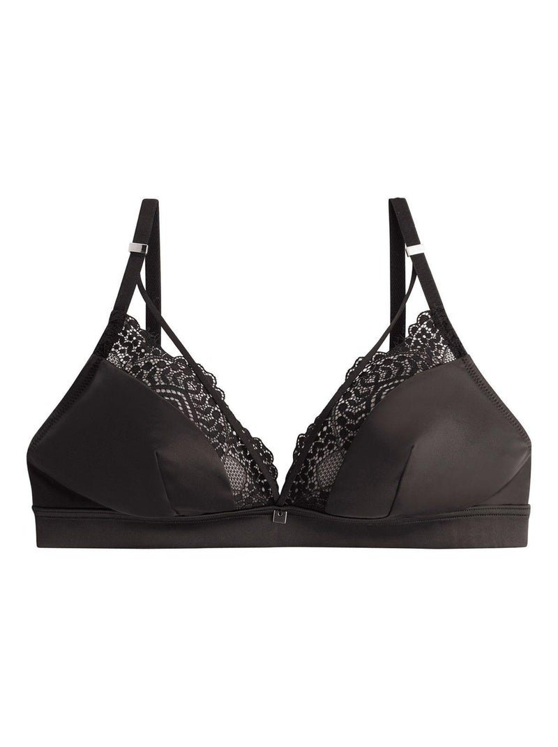 Soutien-gorge triangle sans armatures EFFRONTEE - Camille Cerf & Pomm'Poire Noir - Kiabi