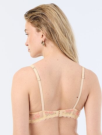 Soutien-gorge triangle sans armatures en dentelle